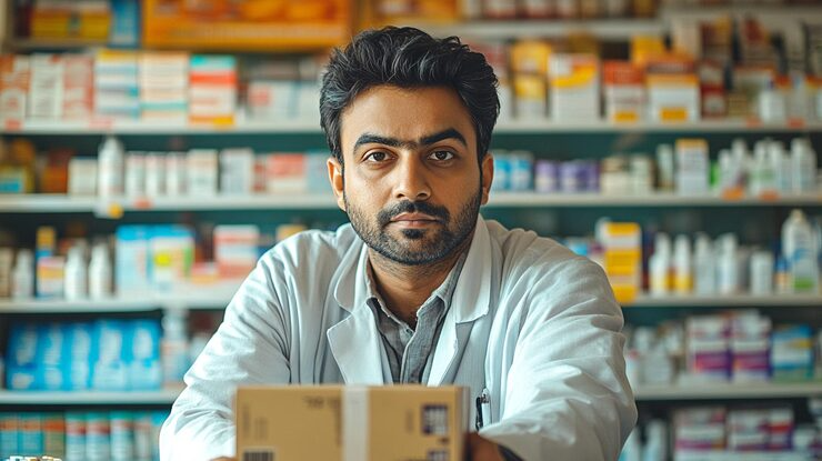 man-lab-coat-stands-front-boxes